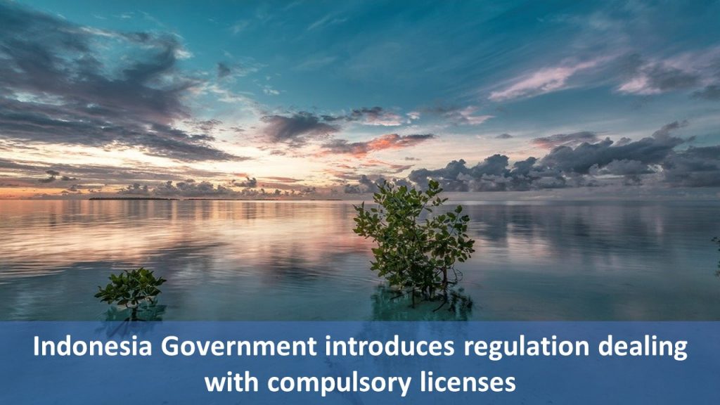 Indonesia Government introduces regulation dealing with compulsory licenses